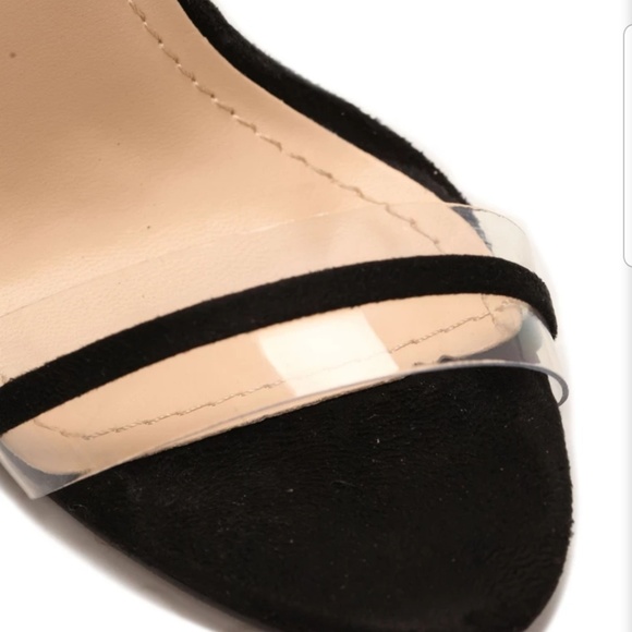 Black and clear high heels - Picture 6 of 6